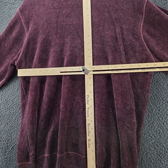 Perry Ellis Womens Sweater Purple Size Large Acrylic Blend Pullover Long Sleeve - Picture 16 of 16